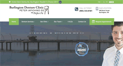 Desktop Screenshot of burlingtondentureclinic.com